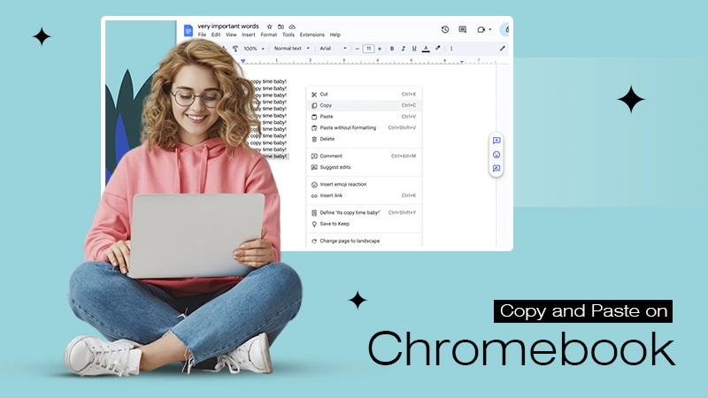 Copy and Paste on Chromebook