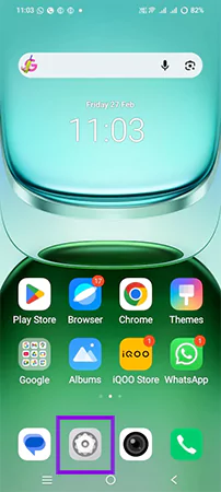 Open Settings on your Android