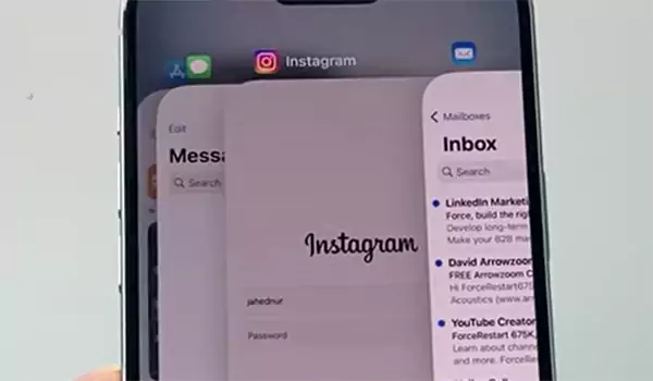 Swipe Up and Close the App