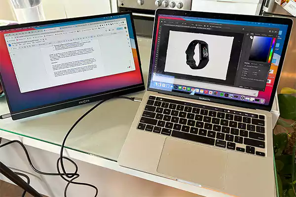 External Screen Connected to Monitor