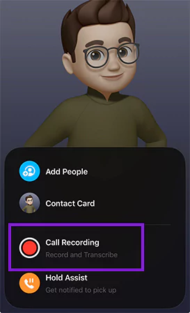 Select call recording