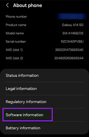 Software Information