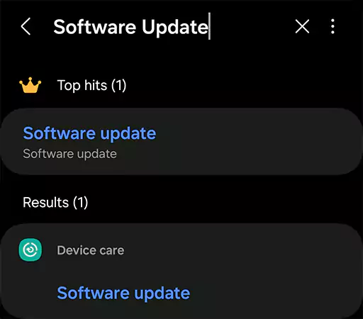 Software Update