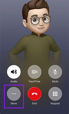 Tap on the More section