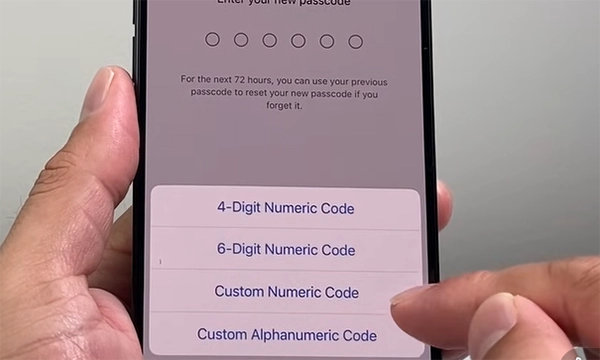 Create new password