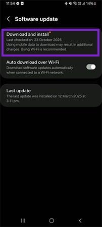 Download and Install the Latest Update