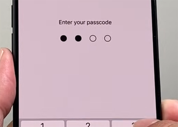 Enter the current password