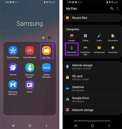 Samsung My Files