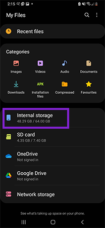 my files in Android