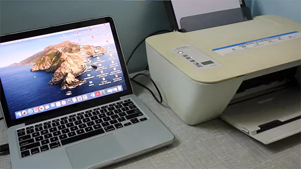 Connect your MacBook and printer with USB A ports