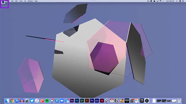 Open MacBook and click on the Apple logo