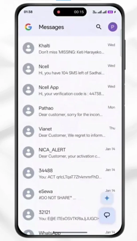 Open Messages