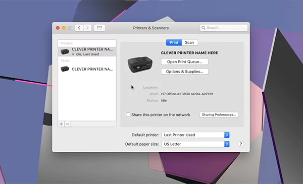 Printer is finally connected