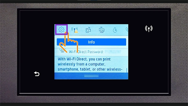 Tap on the settings icon.