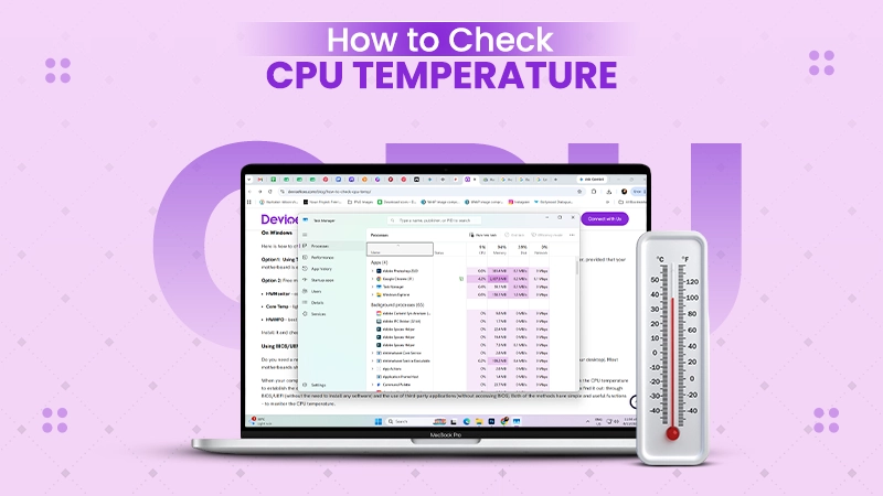 how to check cpu temperature