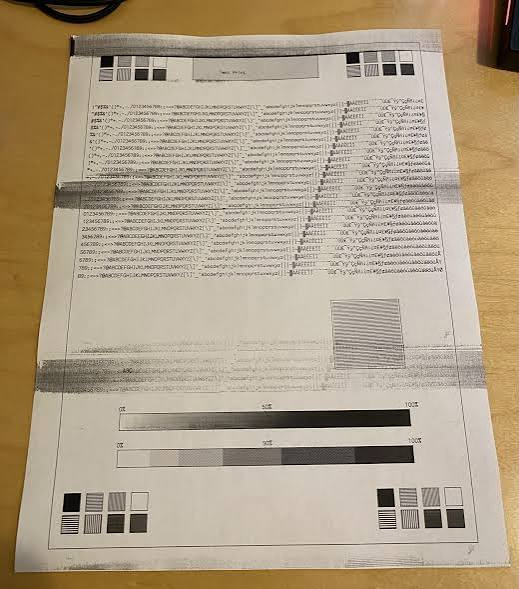 Horizontal Printer Streaks