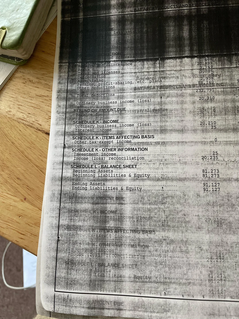 Printer with smudges and marks
