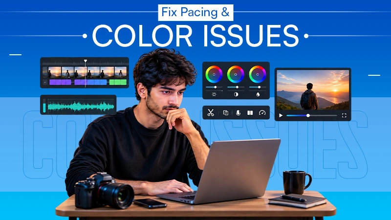 How to Fix Pacing and Color Issues in a Cut Using Natural Language